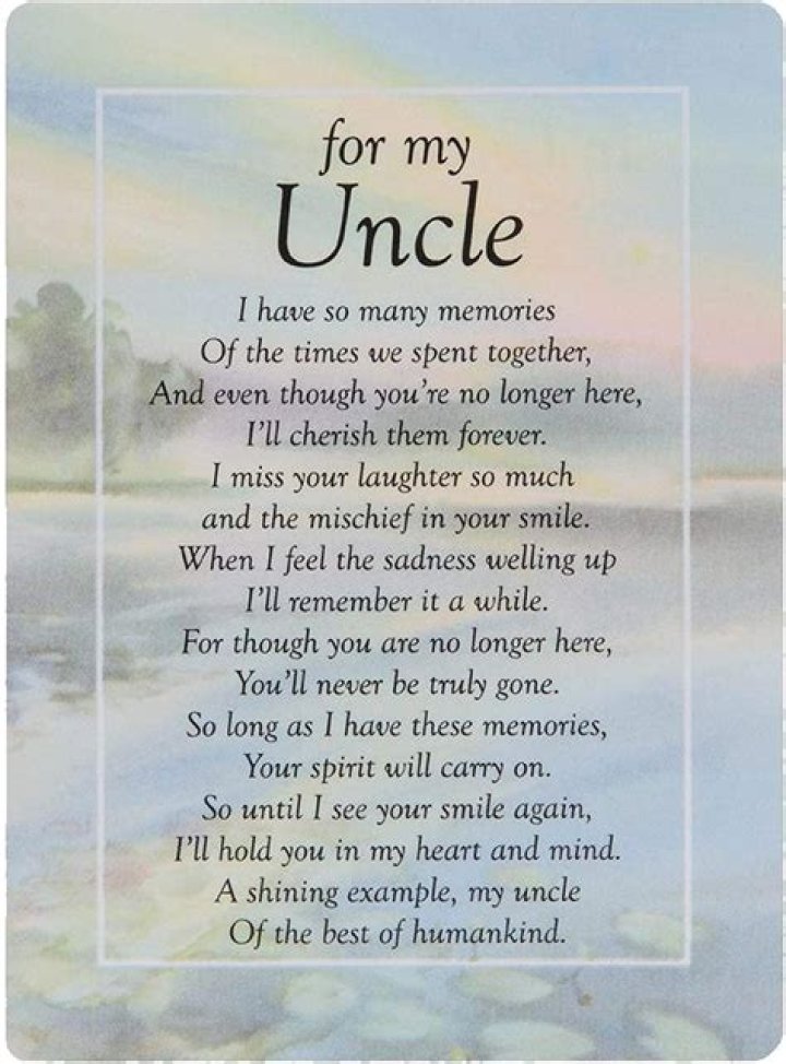 A Guide To Honoring Departed Uncles