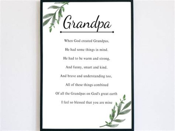 A Timeless Tribute For Your Grandfather
