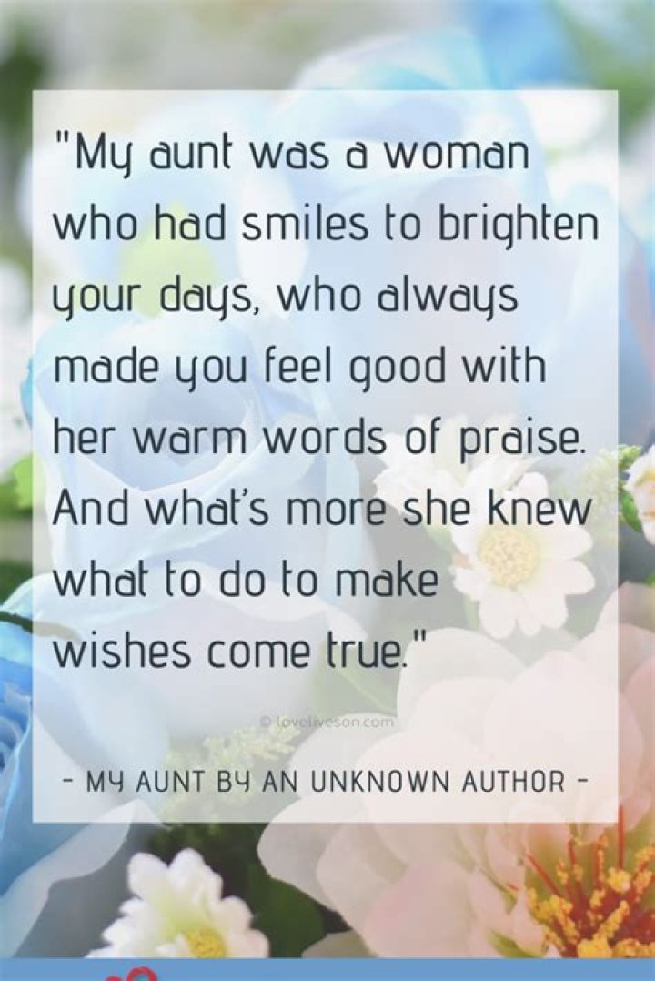 Essential Aunt Passed Away Quotes