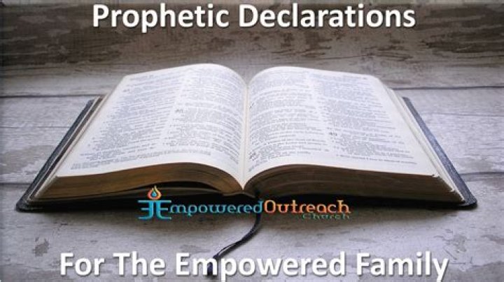 Prophetic Declarations Of Blessings Revealed