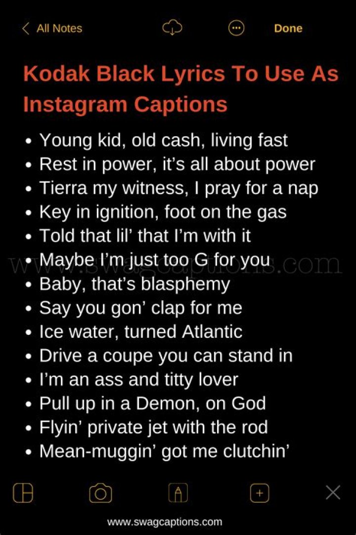 Rapper Lyrics For Captivating Instagram Captions