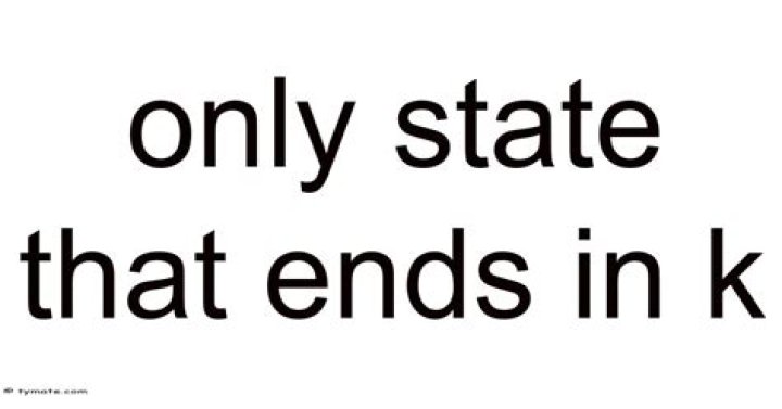 State That Ends With K: A Comprehensive Guide